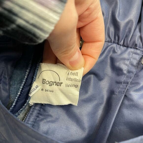 Bogner VTG Blue One Piece Snow Bib Ski Snow Suit Size 10 - Picture 10 of 14